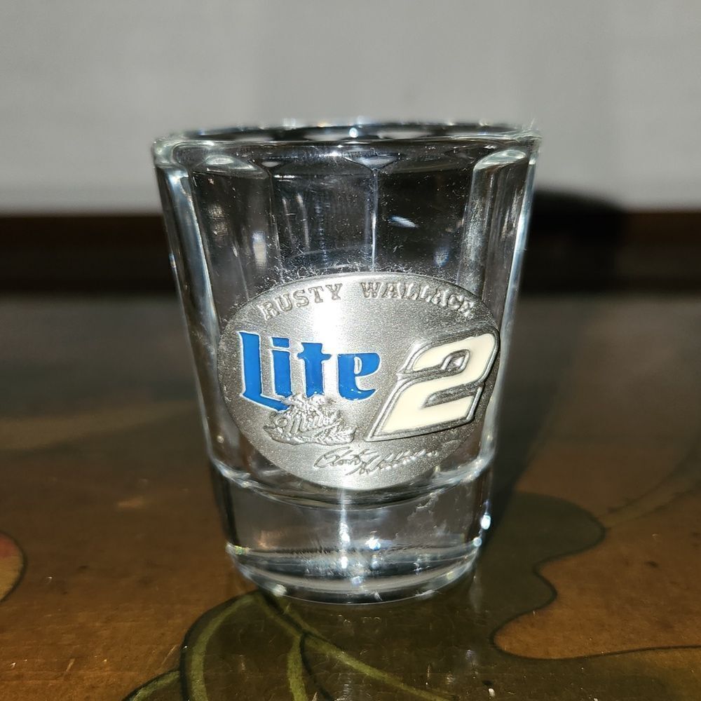 Rusty Wallace Penske Racing Shot Glass 2001